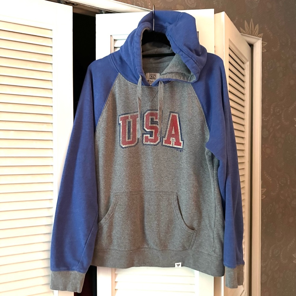 Fanatics USA hoodie size M Cooperstown Collection July 4